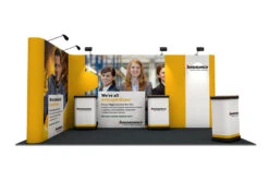 L-Shaped 3m X 5m Linked Pop Up Stand -XL Displays L Shaped 3x5m Linked Pop Up Stand Left Front 89254 zoom
