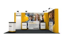 L-Shaped 3m X 5m Linked Pop Up Stand -XL Displays L Shaped 3x5m Linked Pop Up Stand Right Front 89264 zoom