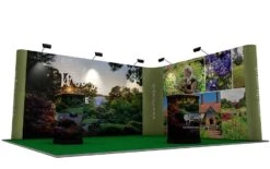 L-Shaped 4m X 5m Pop Up Exhibition Stand