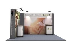 L-Shaped Linked Pop Up Stand 3m X 4m