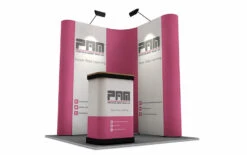 L-Shaped Pop Up Display Stand 2m X 2m