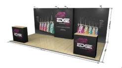 6m Modular Exhibition Stand Back Wall -XL Displays Large Format 6m Conference Display Stand Dimensions