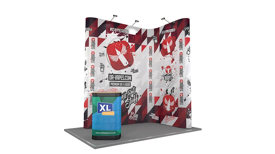 3m X 2m XL Jumbo Pop Up L-Shaped Exhibition Stand 3 3m X 2m XL Jumbo Pop Up L-Shaped Exhibition Stand