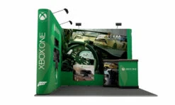 3m X 3m Exhibition Stand L Shape Linked Pop Up Stands