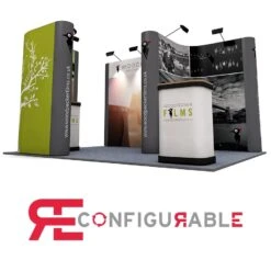 Linked Pop Up Exhibition Stand 3m X 4m
