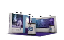 5m X 4m Linked Pop Up Exhibition Stand -XL Displays Linked Pop Up Exhibition Stand 5x4 Front 52648 zoom