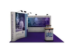 5m X 4m Linked Pop Up Exhibition Stand -XL Displays Linked Pop Up Exhibition Stand 5x4 Side 65815 zoom