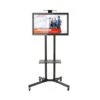 Mobile TV And Monitor Stand On Wheels -XL Displays Mobile TV And Monitor Stand On Wheels Front View With TV