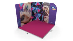 Modulate™ 3m X 3m L-Shaped Fabric Exhibition Backwall