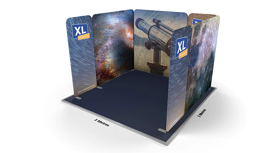 Modulate™ 3m X 3m U-Shaped Fabric Display Stand 3 Modulate™ 3m X 3m U-Shaped Fabric Display Stand
