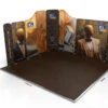 Modulate™ 4m X 4m Curved L-Shaped Magnetic Fabric Exhibition Stand