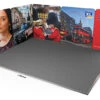 Modulate™ 5m X 4m L-Shaped Stretch Fabric Display Stand -XL Displays Modulate 5m x 4m L Shaped Stretch Fabric Display Stand