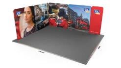Modulate™ 5m X 4m L-Shaped Stretch Fabric Display Stand