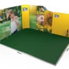 Modulate™ 5m X 4m L-Shaped Stretch Fabric Backwall 2 Modulate™ 5m X 4m L-Shaped Stretch Fabric Backwall -XL Displays Modulate 5m x 4m Tapered L Shaped Fabric Display