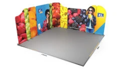 Modulate™ 5m X 5m Deluxe L-Shaped Stretch Fabric Display