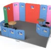 Modulate™ 5m X 4m Fabric Meeting Booth With Seating Area