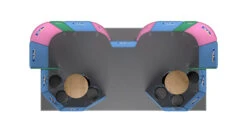 XL Displays -XL Displays Modulate 6x3 Curved Fabric Exhibition Stand Booth Top View