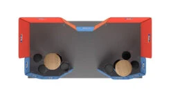 XL Displays -XL Displays Modulate 6x3 Curved Fabric Exhibition Stand with 2x Meeting Areas Top View