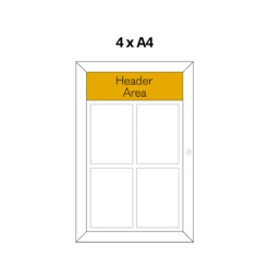 Outdoor LED Menu Display Case -XL Displays Outdoor LED Menu Display Case 4xA4