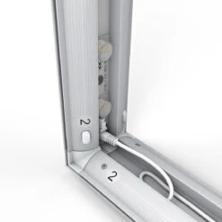 PIZAZZ® Freestanding LED Lightbox Display -XL Displays PIZAZZ 2x1 LED Fabric Lightbox Power Cable Installed