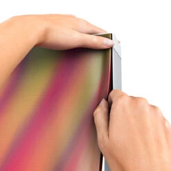 PIZAZZ® Rechargeable Battery Powered LED Lightbox Display -XL Displays PIZAZZ Battery Powered LED Lightbox Printing SEG Fabric Graphics Installation