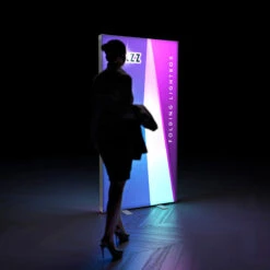 PIZAZZ® Folding Pop Up LED Fabric Lightbox -XL Displays PIZAZZ Folding Pop Up LED Fabric Lightbox Exhibition Stand 2x1 1