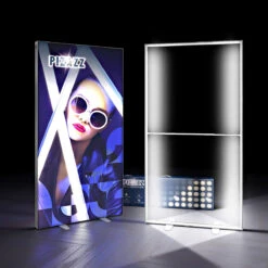 PIZAZZ® Freestanding LED Lightbox Display -XL Displays PIZAZZ Freestanding LED Lightbox Display Illuminated Frame