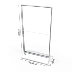 PIZAZZ® Rechargeable Battery Powered LED Lightbox Display -XL Displays PIZAZZ Rechargeable Battery Portable LED Lightbox Dimensions