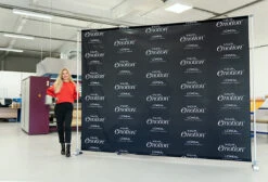 Pegasus Fabric Tension Banner Stand -XL Displays Pegasus202.4m20Tension20Banner20Step20and20Repeat20Backwall20UK20copy