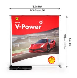 Pegasus Fabric Tension Banner Stand -XL Displays Pegasus20Fabric20Tension20Banner202.4m20with20Bag20Dimensions20 20XL20Displays20UK