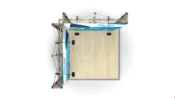 2m X 2m Fabric L-Shaped Pop Up Stand -XL Displays Plan View 2m x 2m Stretch Fabric L Shaped Pop Up Stand