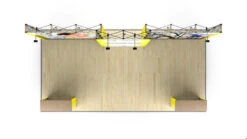 6m XL Jumbo Tension Fabric Pop Up Stand -XL Displays Plan View of 6m Jumbo Pop Up Exhibition Backwall