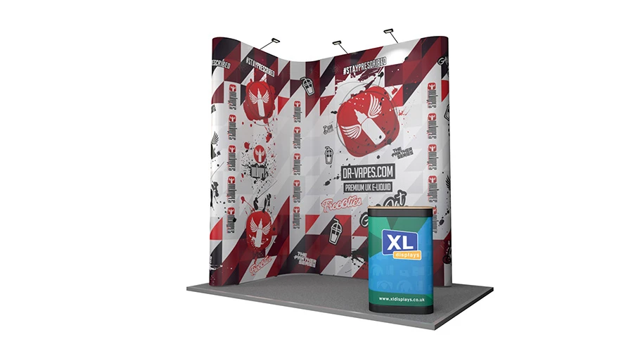 3m X 2m XL Jumbo Pop Up L-Shaped Exhibition Stand 4 3m X 2m XL Jumbo Pop Up L-Shaped Exhibition Stand - Image 2