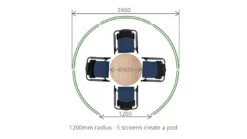 Premium Acoustic Office Meeting Booth -XL Displays Premium20Acoustic20Office20Screen20Meeting20POD20With20Dimensions