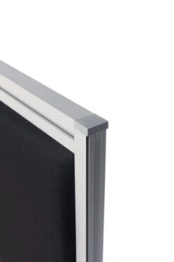 Premium Acoustic Office Screen Meeting Pod -XL Displays Premium Acoustic Desk Screen Edge Close Up 2