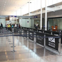 Printed Retractable Queue Barriers RollerSigns -XL Displays Printed Retractable Queue Barriers RollerSigns Indoor Advertising Banners