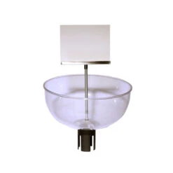 Queue Barrier Display Bowl -XL Displays Queue Barrier Display Bowl With Pricing Strip Tabletop