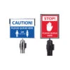 Retractable Queue Barrier Sign Frames -XL Displays Queue Barrier Sign Frames