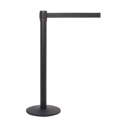QueuePro Retractable Queue Barriers -XL Displays QueuePro Retractable Queue Barrier Black Post Black Belt