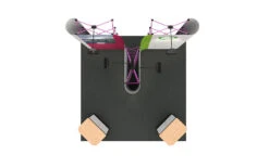 Linked Pop Up 3m X 3m Exhibition Stand -XL Displays Reconfigured 3m x 3m Linked Pop Up Exhibition Stand 09261 zoom