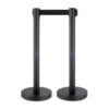 Retractable Queue Barriers -XL Displays Retractable Belt Barriers Black Belt