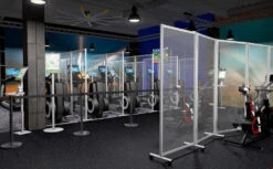 Retractable Queue Barriers -XL Displays Retractable Belt Barriers For Social Distancing And Crowd Guidance In Gyms XL Displays UK