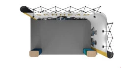 5m X 3m Exhibition Stand L-Shaped Pop Up Stand -XL Displays Right Hand L Shaped 5x3 Pop Up Stand Top View