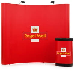 3x3 Double Sided Curved Pop Up Stand -XL Displays Royal Mail 3x3 Pop Up Exhibition Display Stand XL Displays 74256 zoom