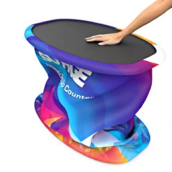 SURGE® Automatic Pop Up Counter -XL Displays SURGE Automatic Pop Up Counter Folding Pushing Down Collapsable Frame