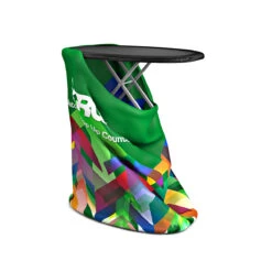 SURGE® Automatic Pop Up Counter -XL Displays SURGE Automatic Pop Up Counter Installing Tension Fabric Exhibition Counter Sock Graphic