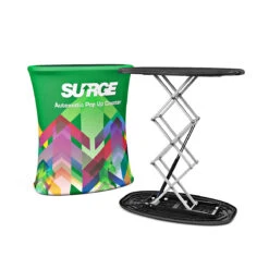 SURGE® Automatic Pop Up Counter -XL Displays SURGE Automatic Pop Up Counter Podiums Self Raising Frame