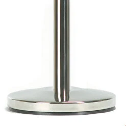 Retractable Queue Barriers For Social Distancing -XL Displays Silver Base Retractable Belt Barriers BaseClose Up 1