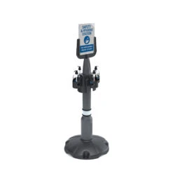 Skipper™ Safety Barriers Post Collar -XL Displays Skipper Safety And Hygiene Station 1 in Silver