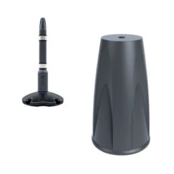 Skipper™ Safety Barriers Post Cap -XL Displays Skipper Safety Barriers Post Cap Silver With Post